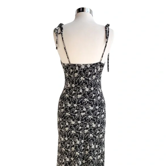 Audrey 3+1 Cowl Neck MIDI Flower Print Dress - Picture 5 of 6
